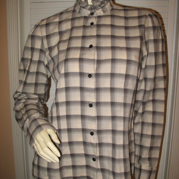 Vintage Y2K 90s Ralph Lauren Jeans Co Plaid Button Up Shirt Top M Preppy Western - Picture 3 of 8